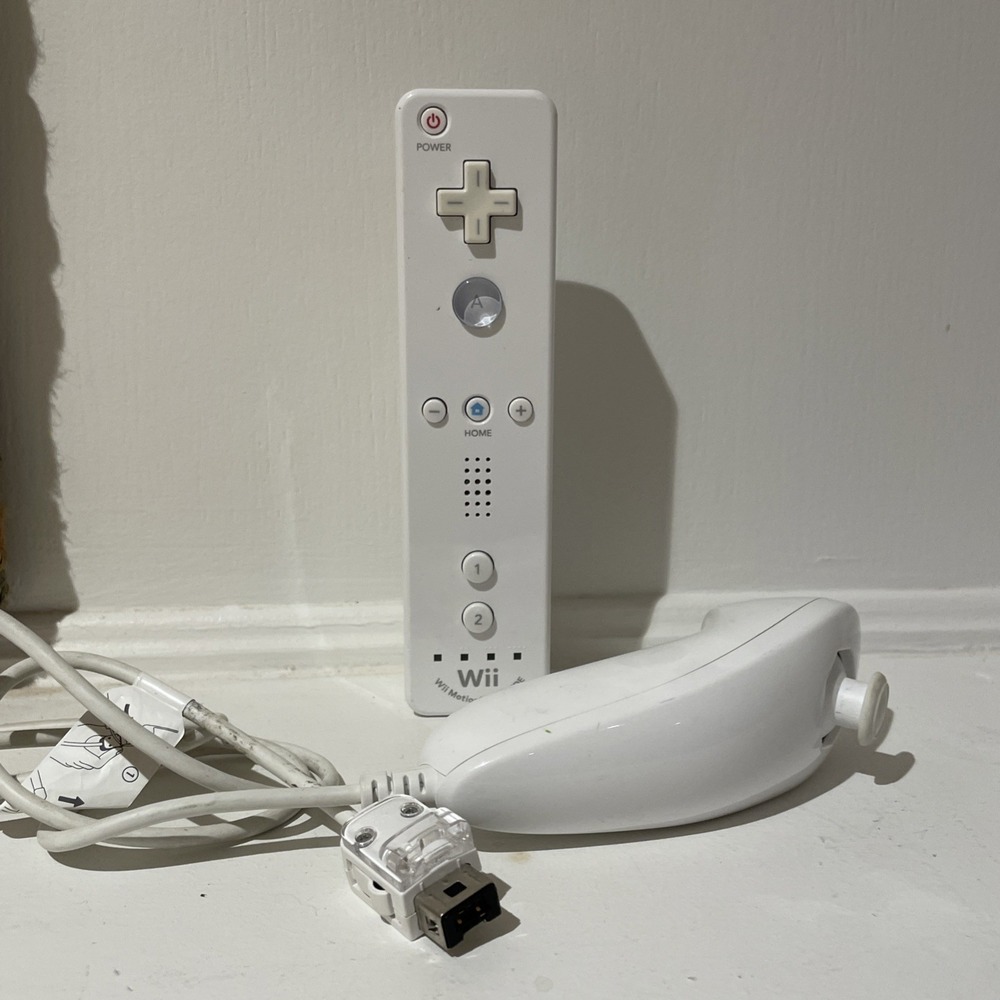 Wii Motion Plus Controller And Nunchuck TESTED White RVL-036